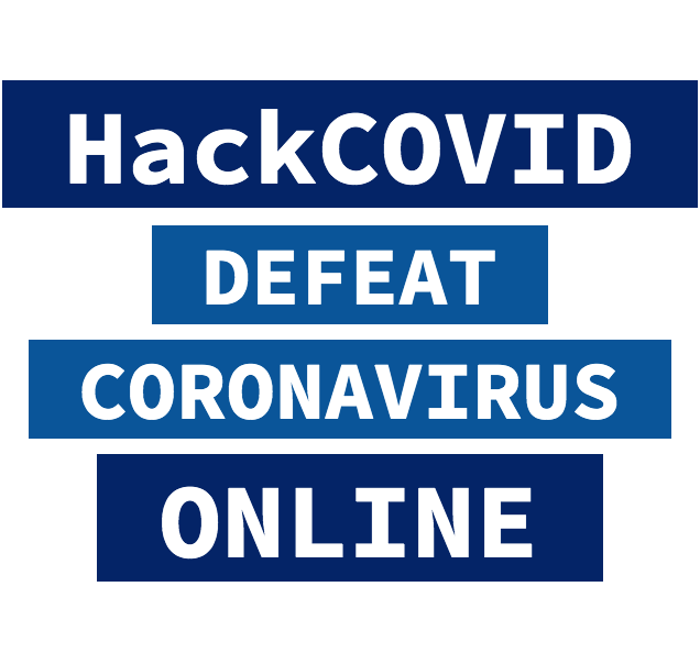 Logo of the program 'HackCOVID'